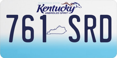 KY license plate 761SRD