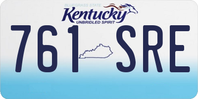KY license plate 761SRE