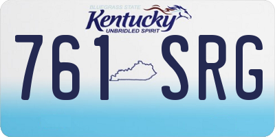 KY license plate 761SRG