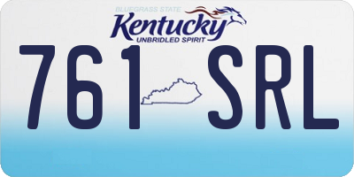 KY license plate 761SRL