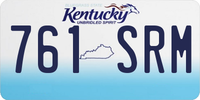 KY license plate 761SRM