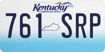KY license plate 761SRP