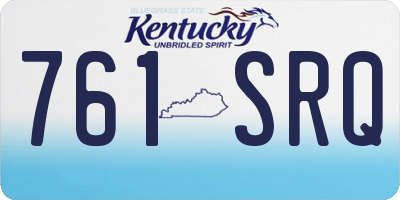 KY license plate 761SRQ