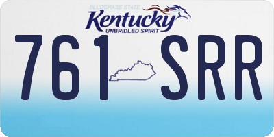 KY license plate 761SRR