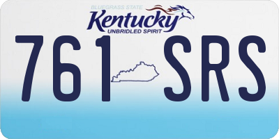 KY license plate 761SRS