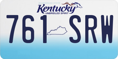 KY license plate 761SRW