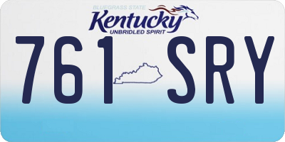 KY license plate 761SRY