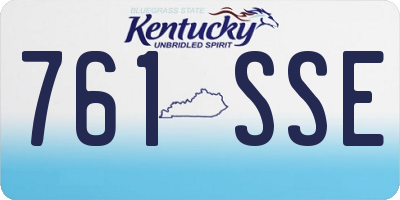 KY license plate 761SSE