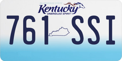 KY license plate 761SSI