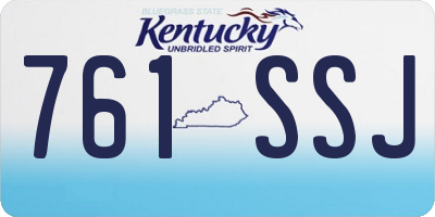 KY license plate 761SSJ