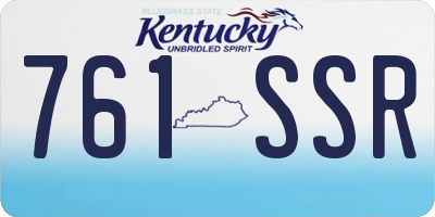 KY license plate 761SSR