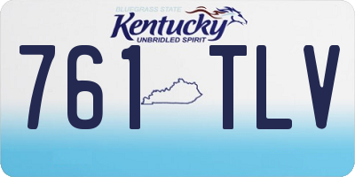 KY license plate 761TLV