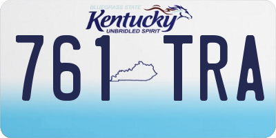 KY license plate 761TRA