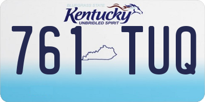 KY license plate 761TUQ