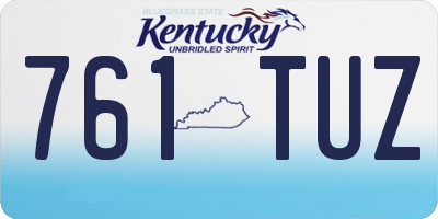KY license plate 761TUZ
