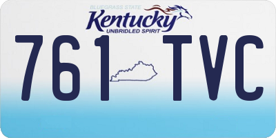KY license plate 761TVC