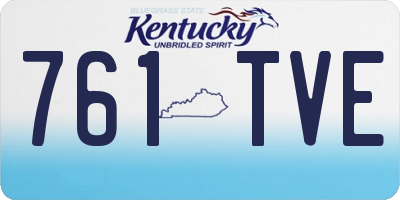 KY license plate 761TVE