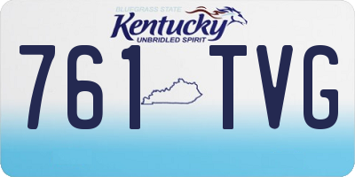 KY license plate 761TVG
