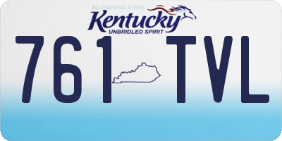 KY license plate 761TVL