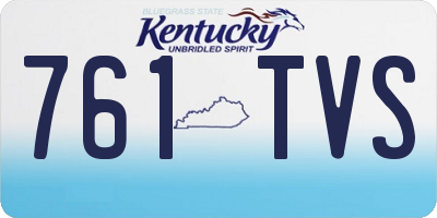 KY license plate 761TVS