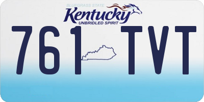 KY license plate 761TVT