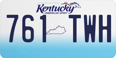KY license plate 761TWH