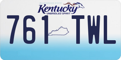 KY license plate 761TWL