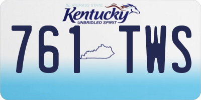 KY license plate 761TWS