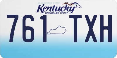 KY license plate 761TXH