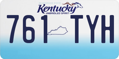 KY license plate 761TYH