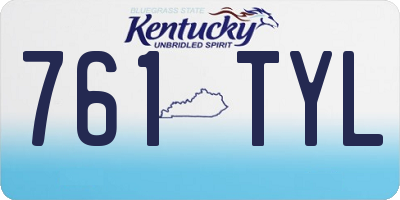 KY license plate 761TYL