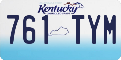 KY license plate 761TYM