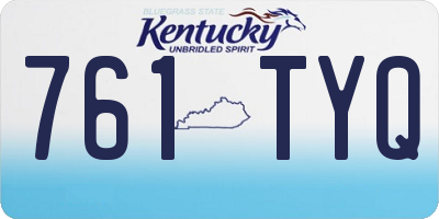 KY license plate 761TYQ