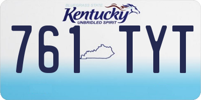 KY license plate 761TYT
