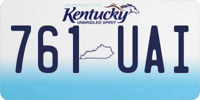 KY license plate 761UAI