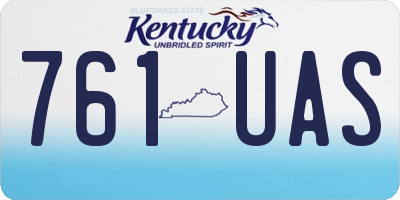 KY license plate 761UAS