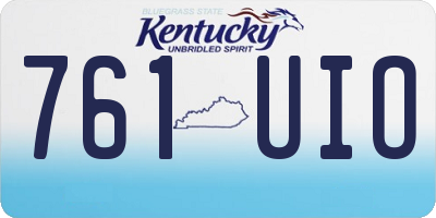 KY license plate 761UIO