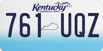 KY license plate 761UQZ