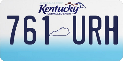 KY license plate 761URH