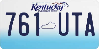 KY license plate 761UTA