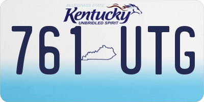 KY license plate 761UTG
