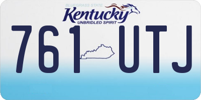KY license plate 761UTJ