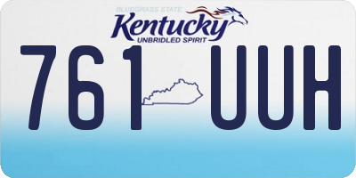 KY license plate 761UUH