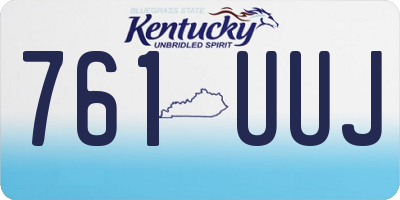 KY license plate 761UUJ