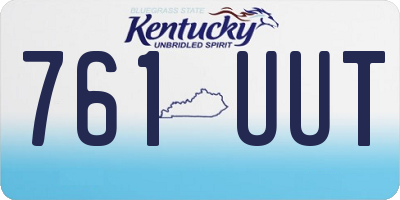 KY license plate 761UUT