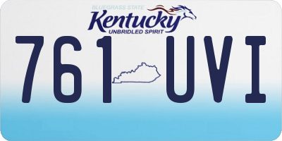 KY license plate 761UVI