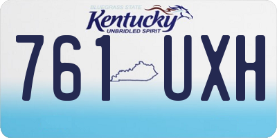 KY license plate 761UXH