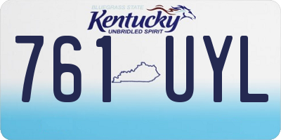 KY license plate 761UYL