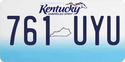 KY license plate 761UYU