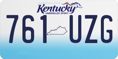 KY license plate 761UZG
